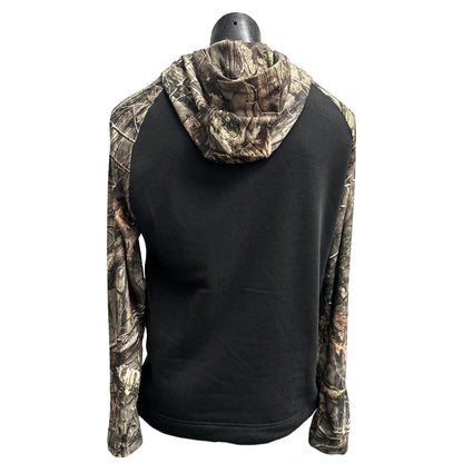 Huntworth Lightweight Drywood Camo Black Hoodie