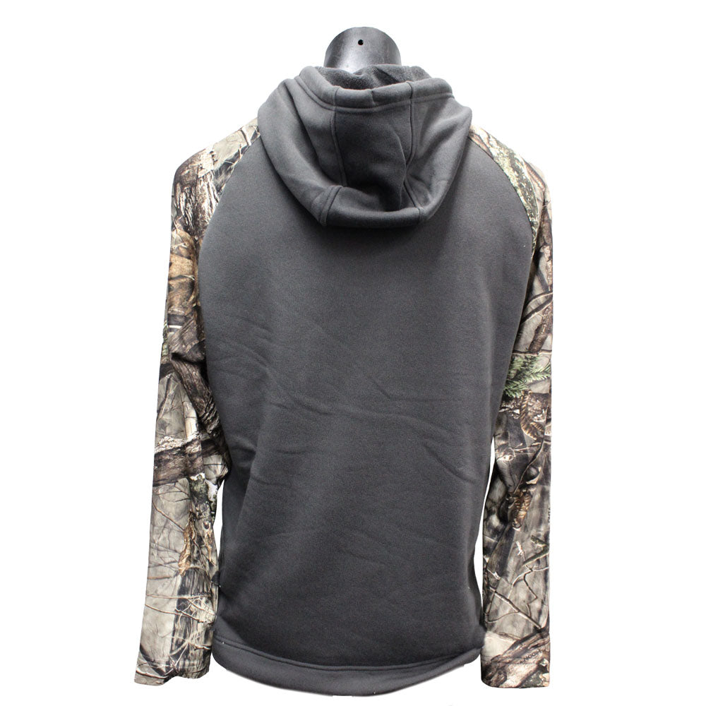 Huntworth Camo USA Flag Drywood Charcoal Hoodie
