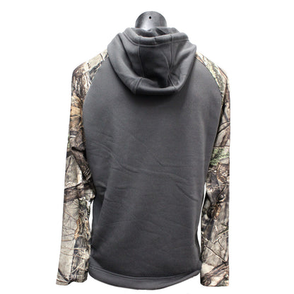 Huntworth Camo USA Flag Drywood Charcoal Hoodie