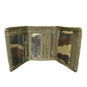 Pentagon Tri Fold Nylon Wallet Lizard Camo