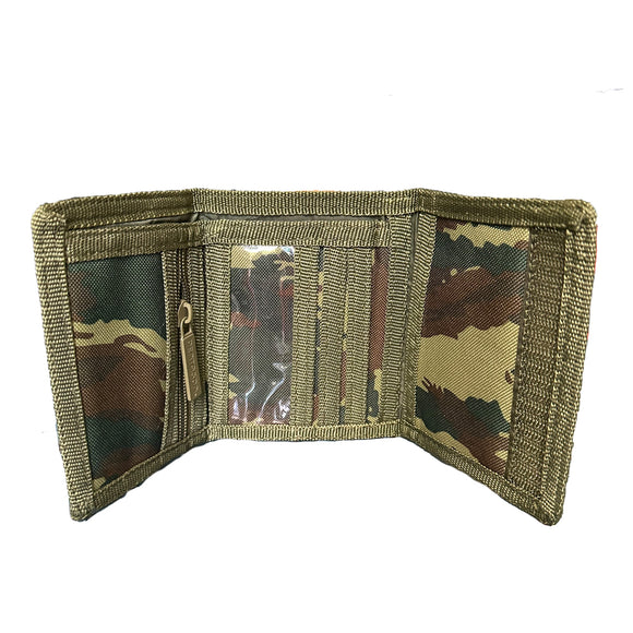 Pentagon Tri Fold Nylon Wallet Lizard Camo