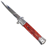 Stiletto Style Folding Knife brown