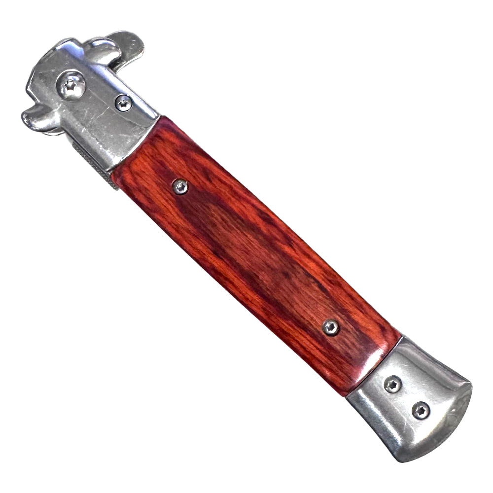 Stiletto Style Folding Knife brown