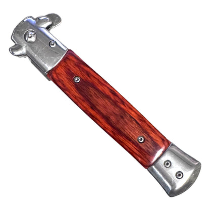 Stiletto Style Folding Knife brown