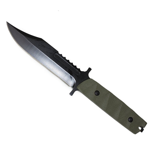 Survival Knife with Czech Style Camo Sheath