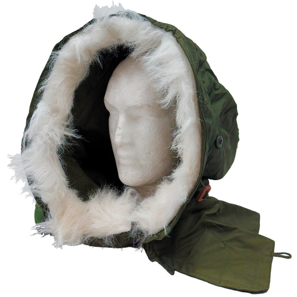 Military Surplus M-65 / M-51 Fishtail Parka Hood with Synthetic Fur Ru –  The Outdoor Gear Co. 80s U.S.ARMY M-65 synthetic fur hood