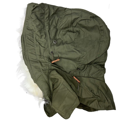 Military Surplus M-65 / M-51 Fishtail Parka Hood with Synthetic Fur Ruff