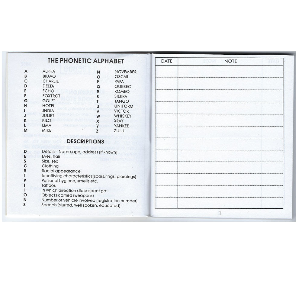 Security Officer Notebook – The Outdoor Gear Co.