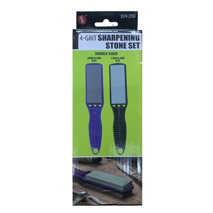 2Pc Double Sided Carbide Sharpening Stone