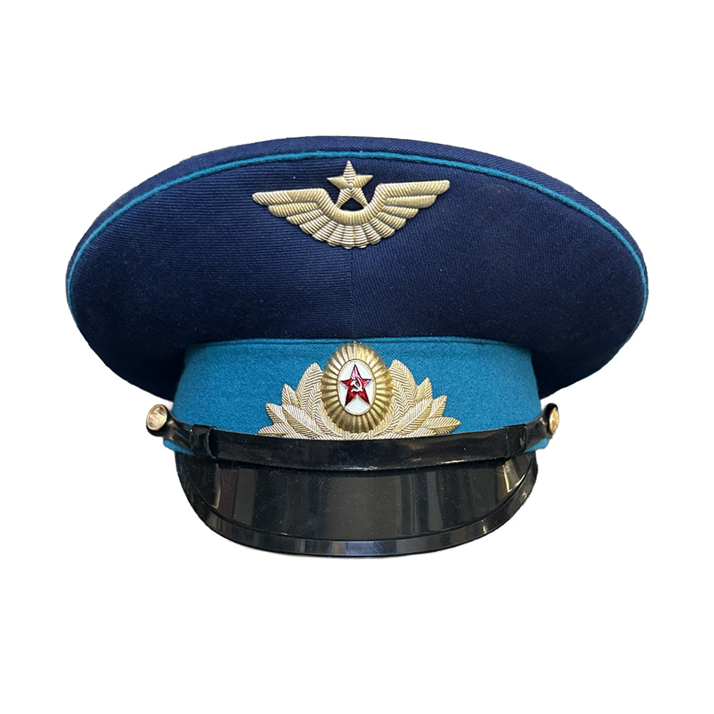 Original Soviet Air Force Officer Peaked Cap Dress Hat