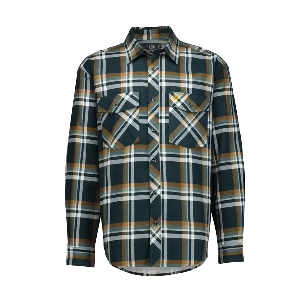 Swanndri Men's Egmont Full Button Cotton Shirt Deep Green