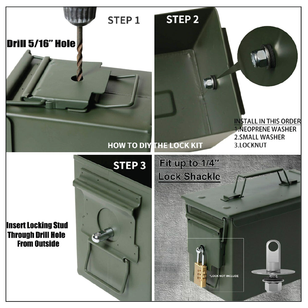 Ammo Box Locking Kit hardware