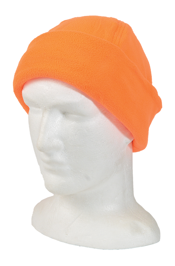 Blaze Orange Micro Fleece Beanie