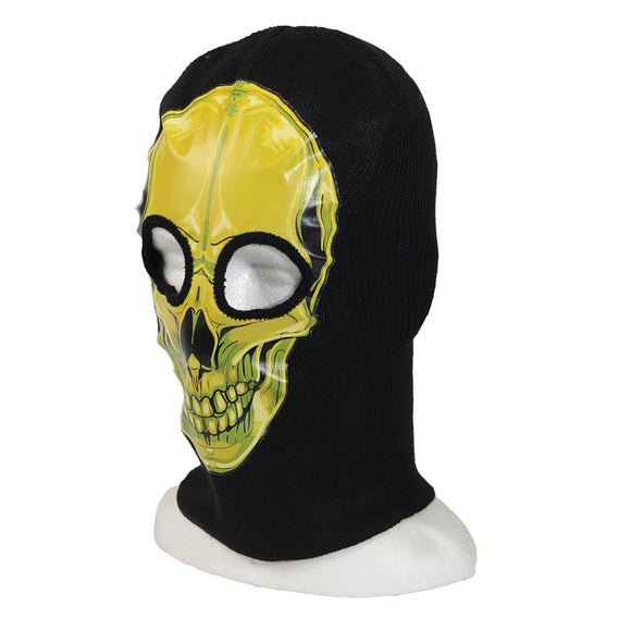 Skull Print Balaclava Yellow