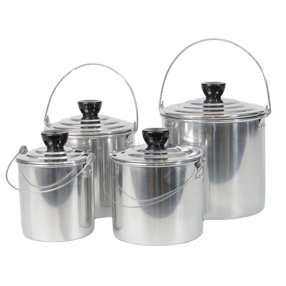 4 Piece Aluminium Billy Can Set