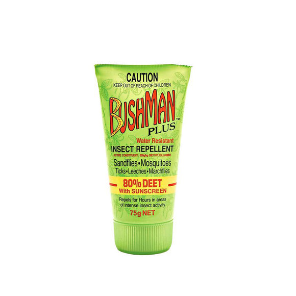 Bushmans Plus 75g Gel Tube 80% Deet Insect Repellent