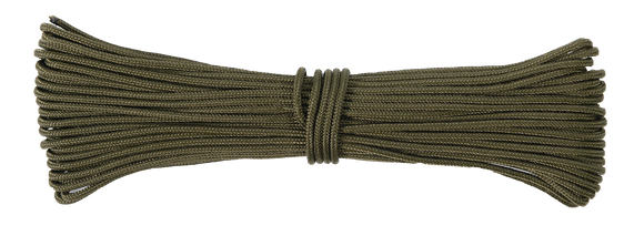 Corde Hoochie 2mm X 50m - Nylon Armée, Vert Militaire, Pour Camping, Bushcraft, Survie