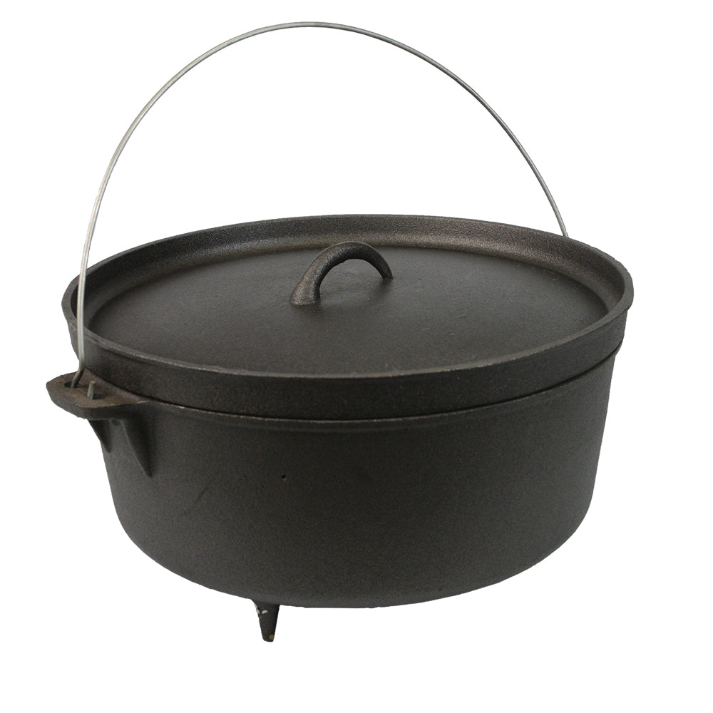 Cast Iron 12qt Dutch Oven with legs