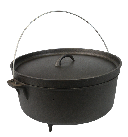 Cast Iron 9qt Dutch Oven with Legs
