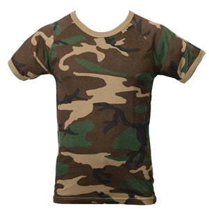 Woodland Camo Short Sleeve T-Shirt