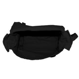 Cotton Canvas Webbing Shoulder Bag Black WH1