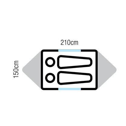 Oztrail Hiker 2 Person Hiking Tent