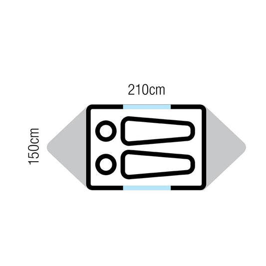 Oztrail Hiker 2 Person Hiking Tent