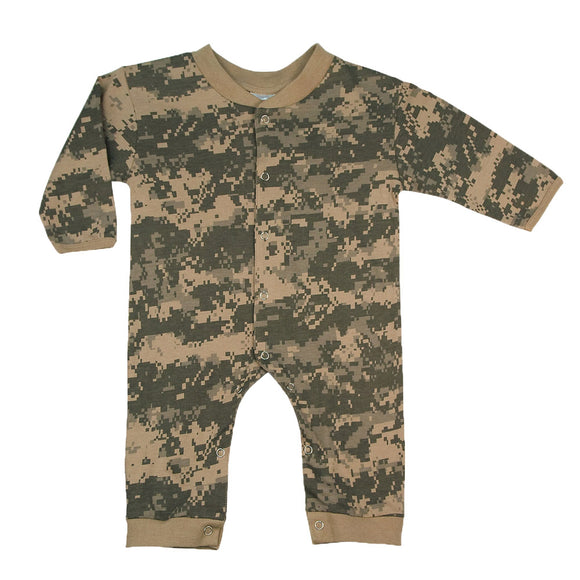 Infant ACU Digital Camouflage Long Sleeve Onesie