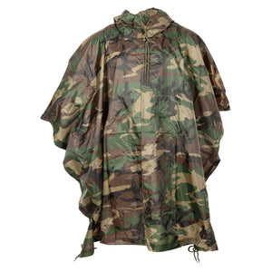 Heavy Duty Poncho Woodland