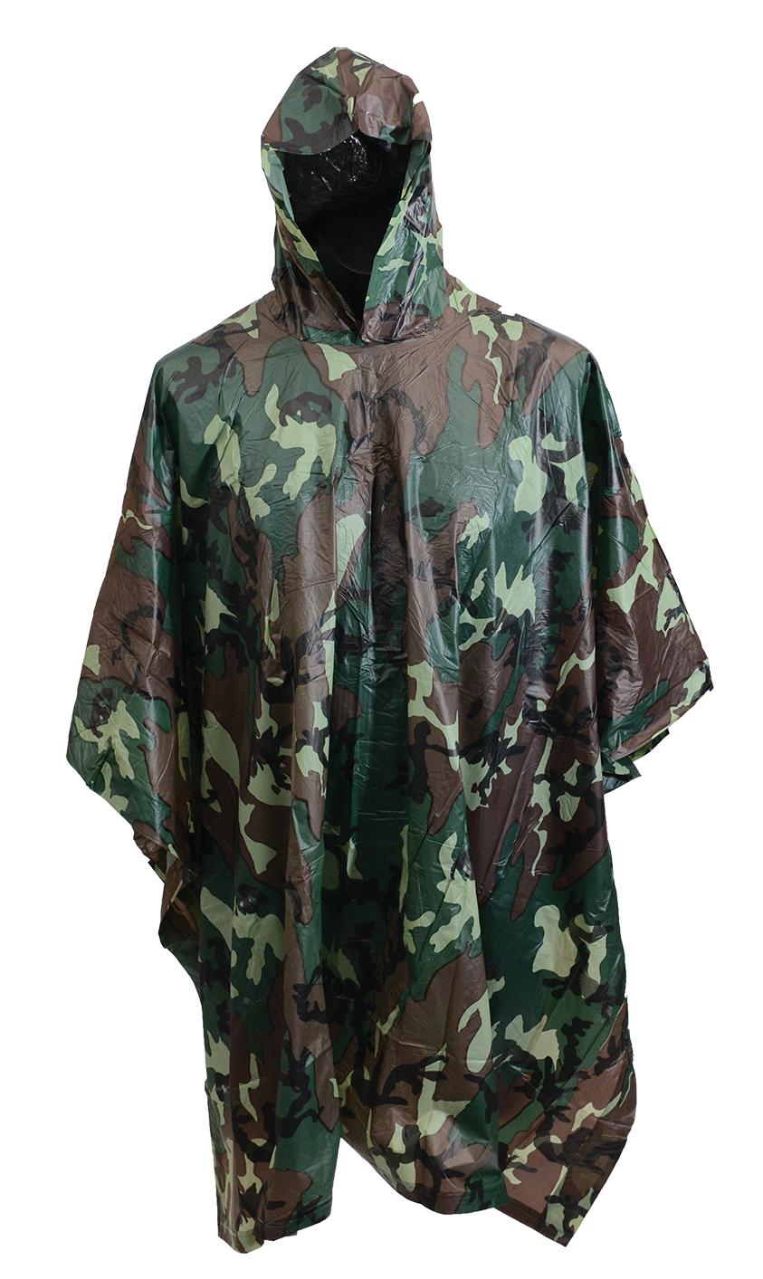Vinyl Poncho with Hood (Various Colours)