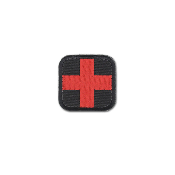 Medic Cross Square Patch Black
