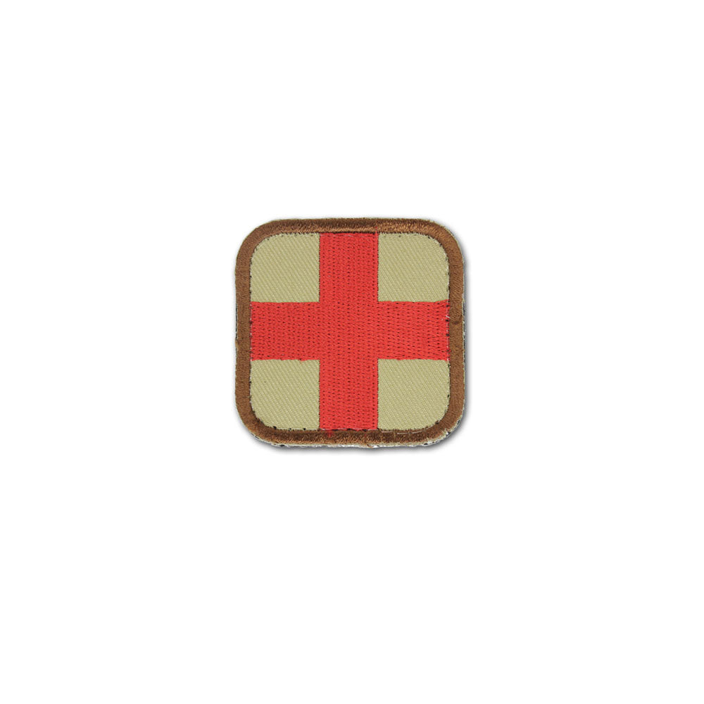 Medic Cross Square Patch Tan