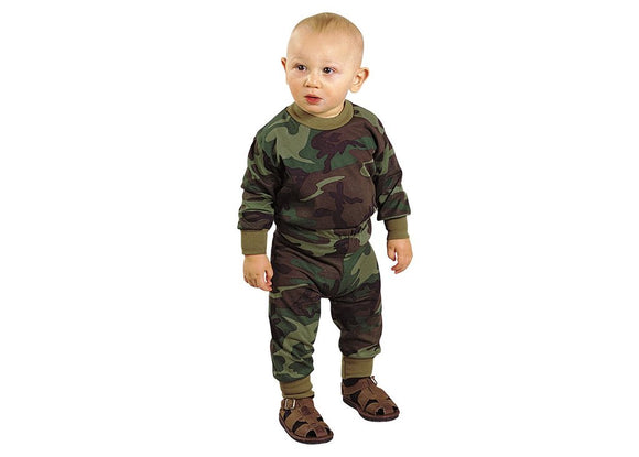 Infant Long Sleeve Woodland Camo T-Shirt