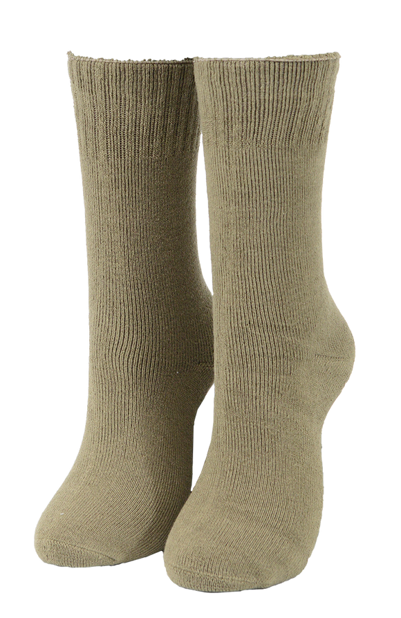 Olive Drab Bamboo Hiking Boot Socks