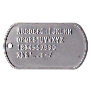  Stainless Steel Engraved Notched Military