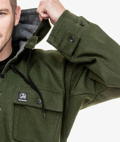 Swanndri Men's Original Wool Bushshirt with Lace-up front