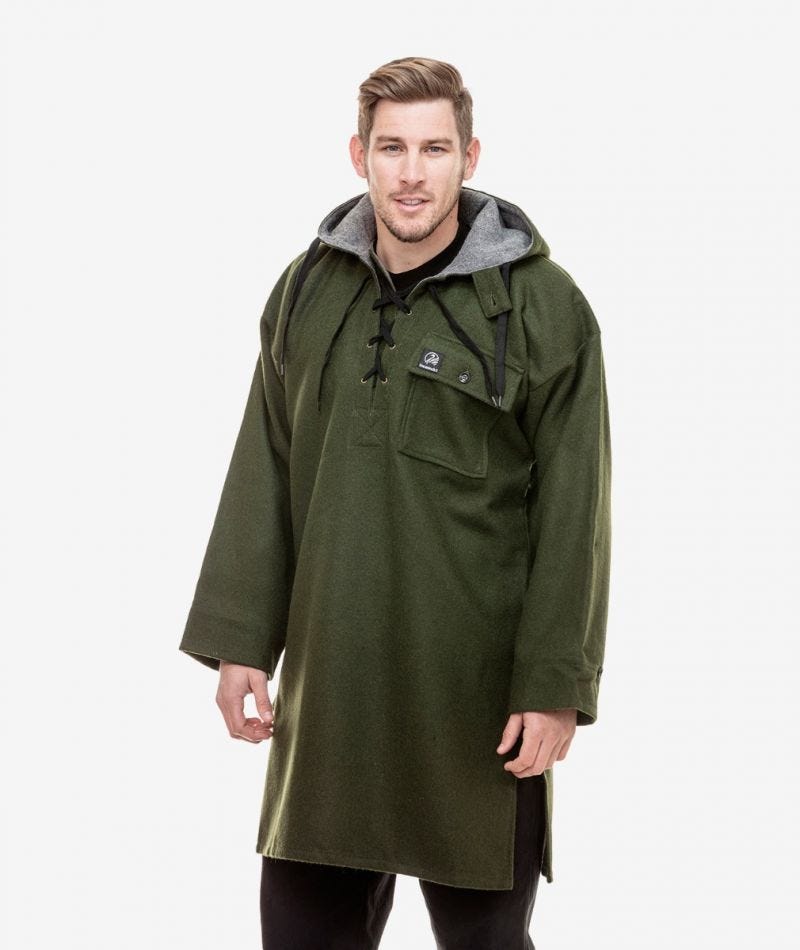 Swanndri Men's Original Wool Bushshirt with Lace-up front